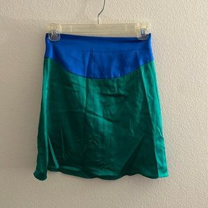 Adriana Iglesias silk a-line skirt